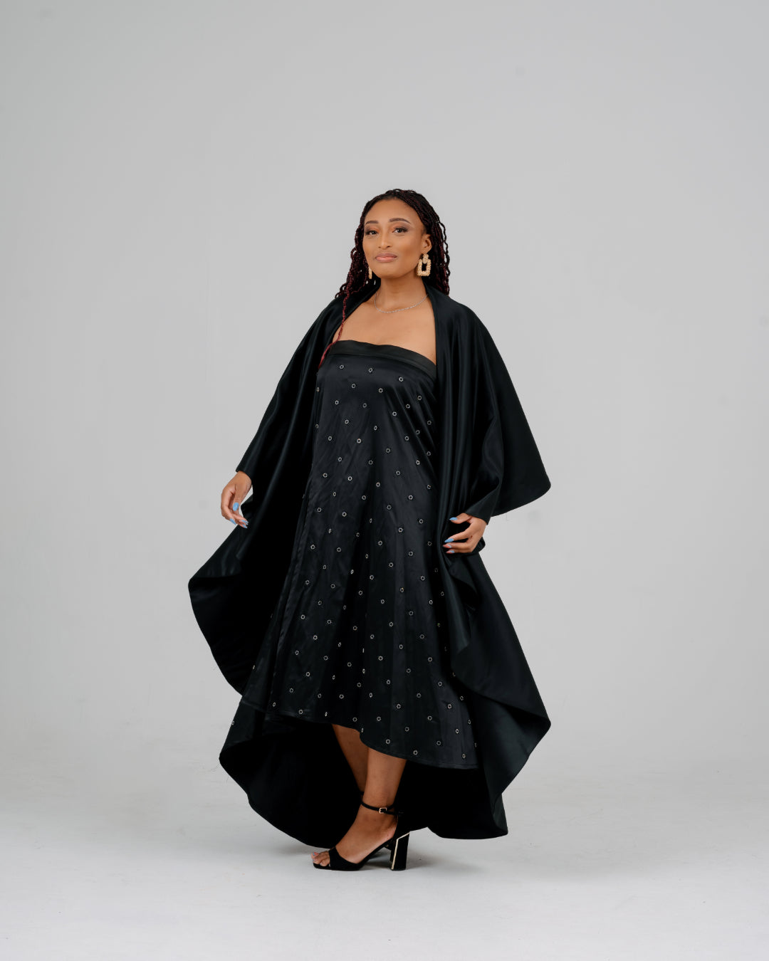 BLACK TUNIC CAPE