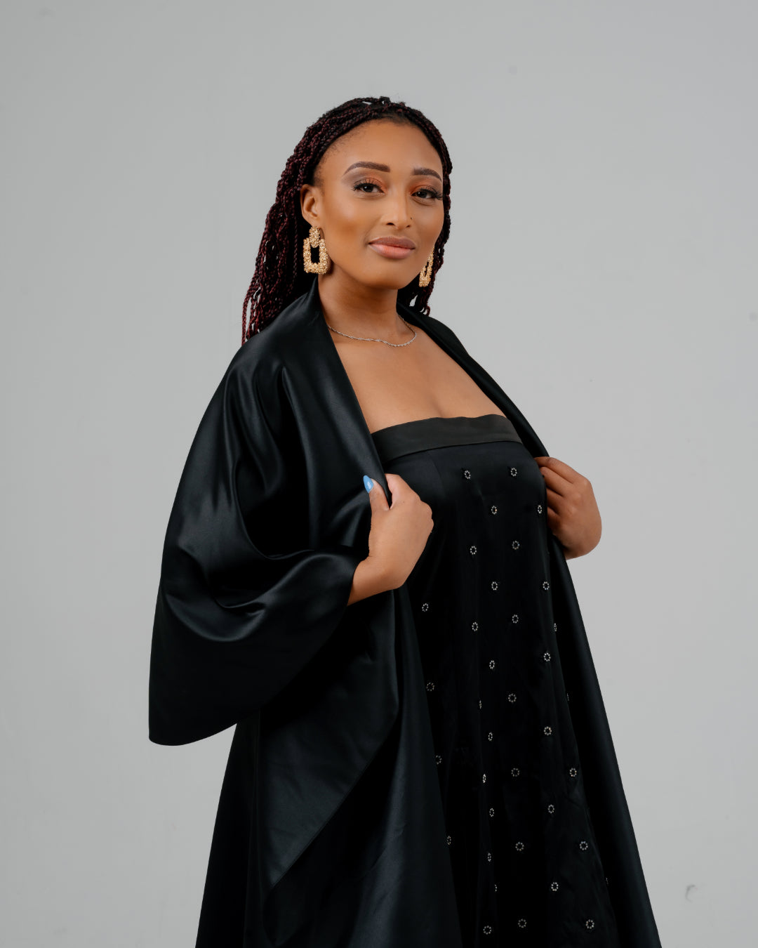 BLACK TUNIC CAPE