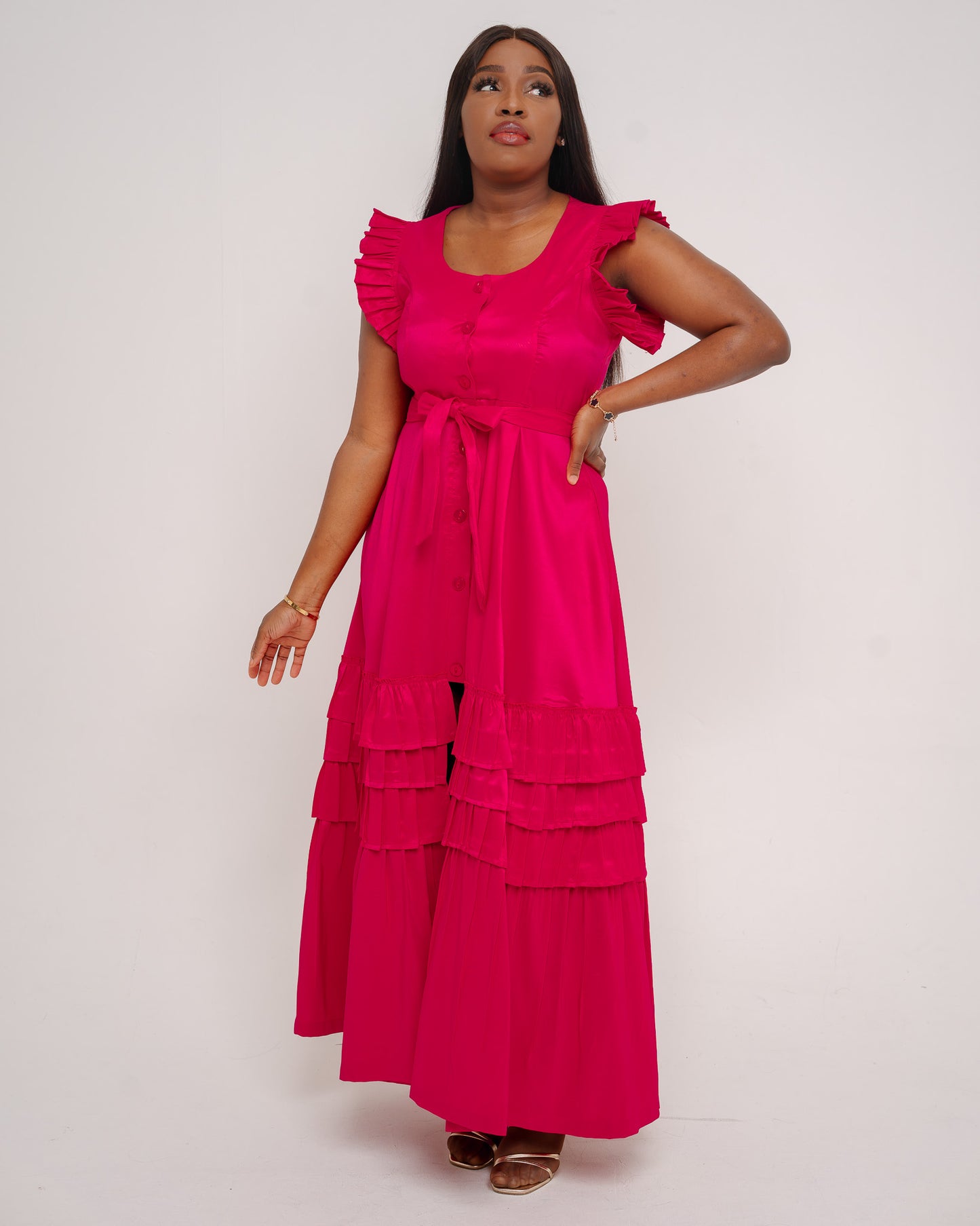 CERISE PINK THULI DRESS