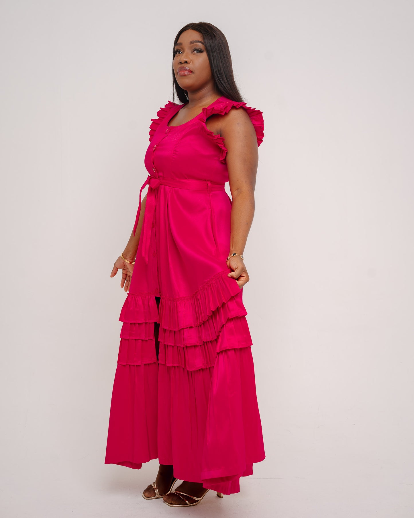 CERISE PINK THULI DRESS