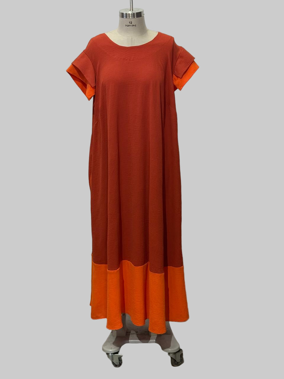FR24 ORANGE/MUSTARD MAXI DRESS