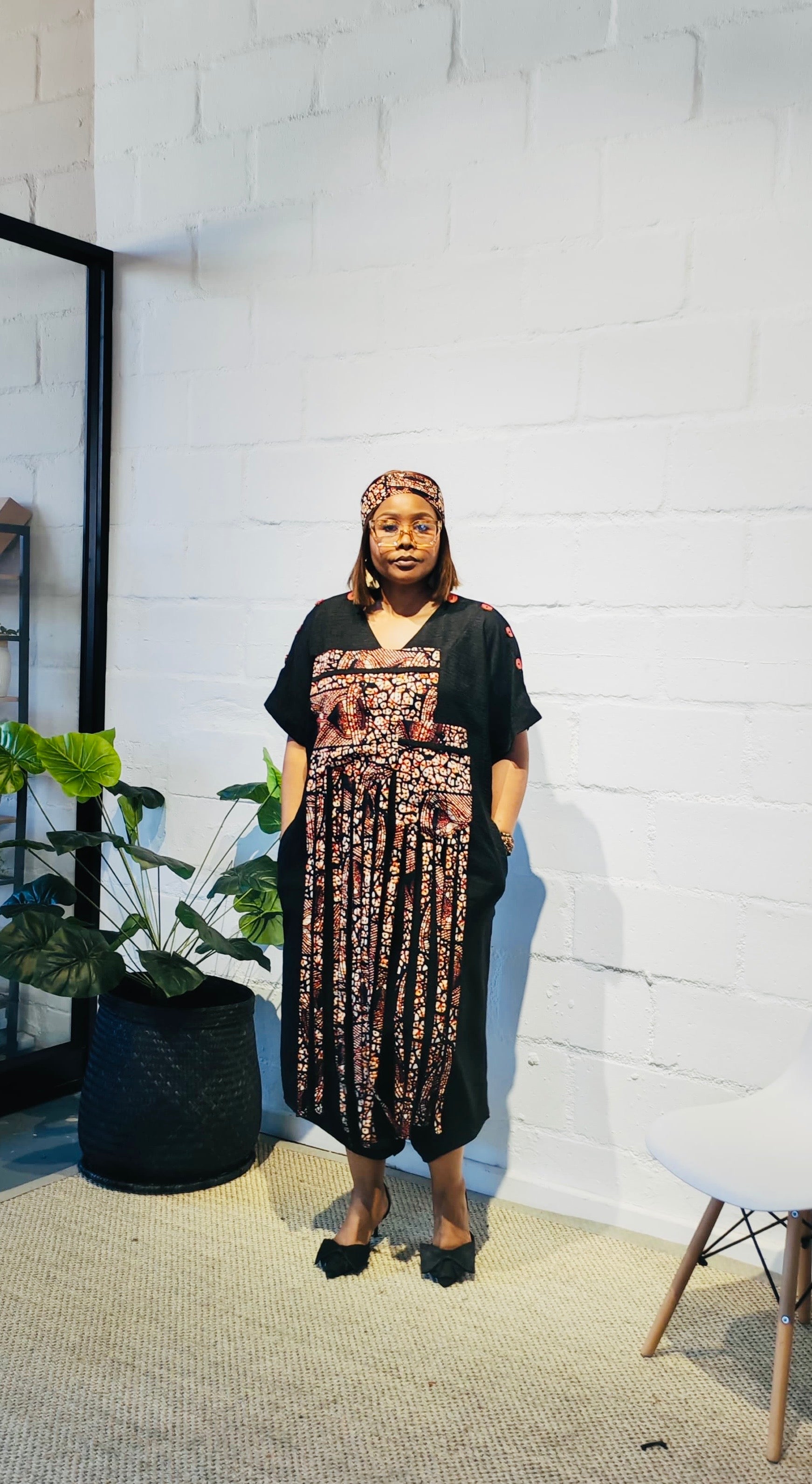 Set of African Inspired Jumper and Turban FR1130