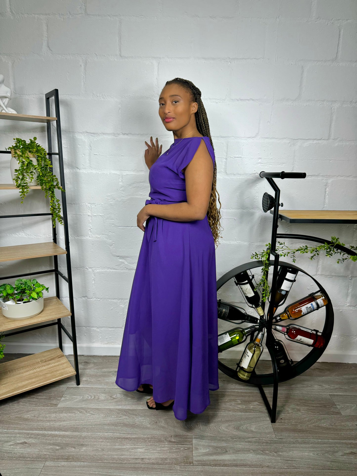 PURPLE MAXI SAMANTHA DRESS