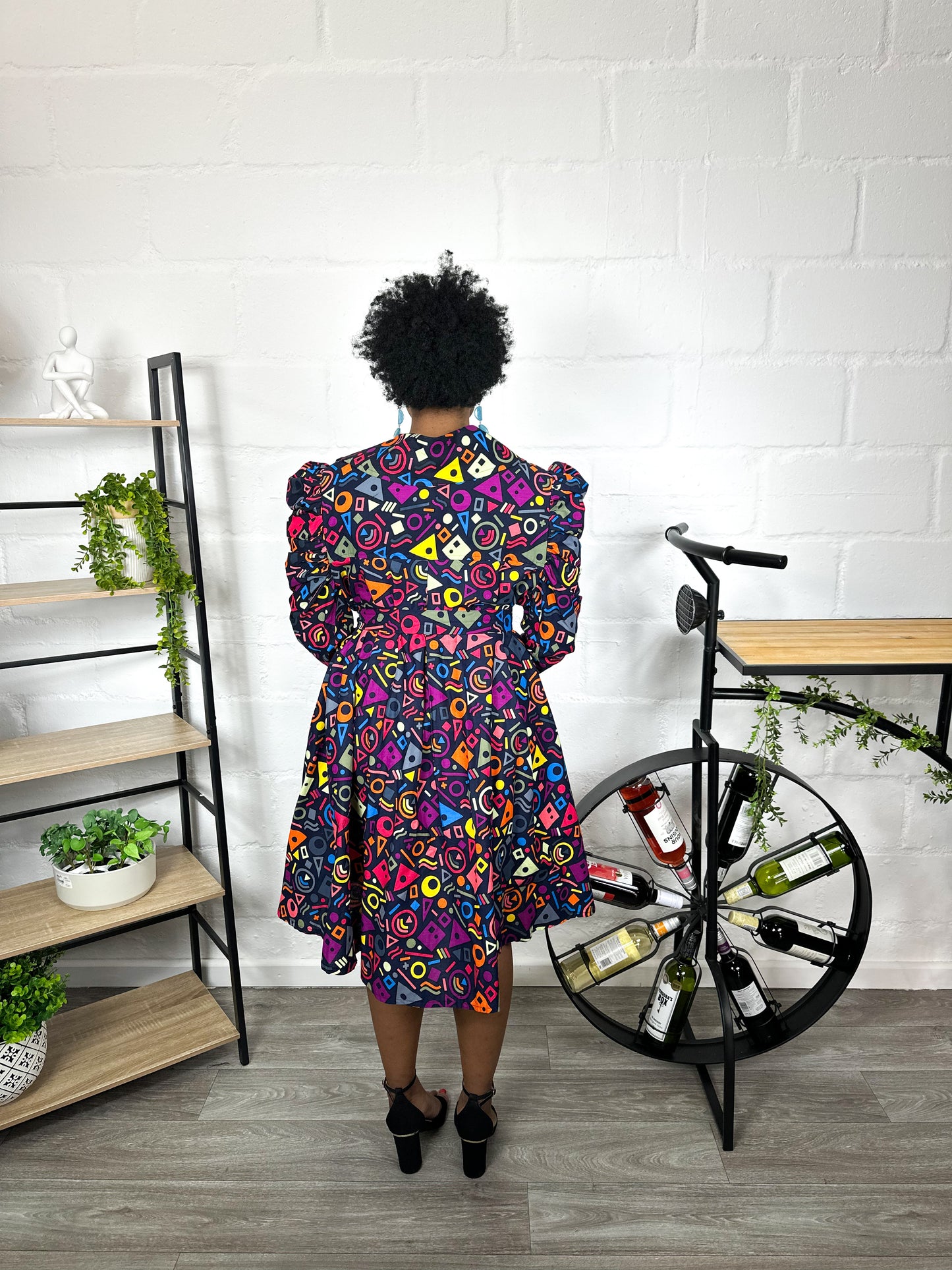 MULTICOLOR ANKARA SHIRT DRESS