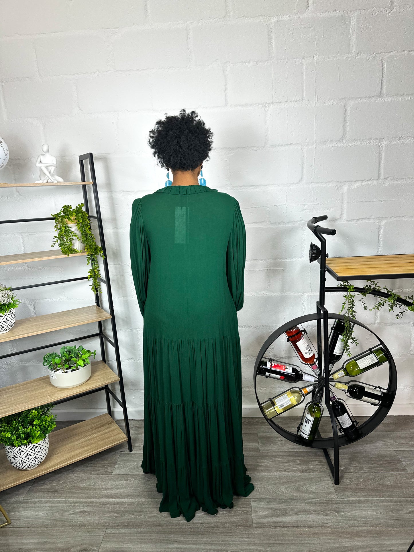 GREEN MAXI LIMA DRESS